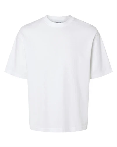 Selected - SLMLooseoscar T-shirt - Bright White